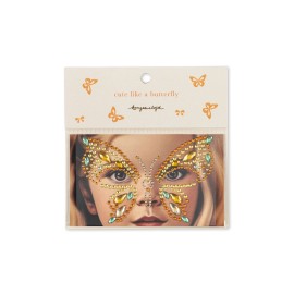 Butterfly Face jewels - lemonade