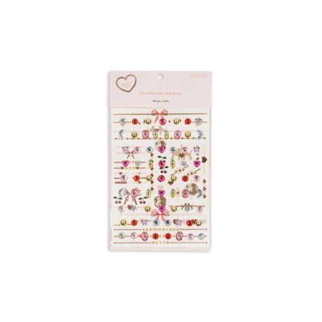 Jewellery tattoos and gem stones - heart