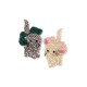 2 pack bow kitty hair clips