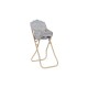 Doll high chair - Fleur rosier