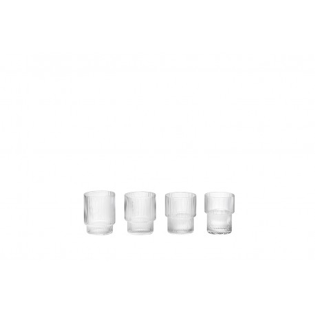 Ripple Glass - set of 4