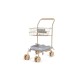 Kids Shopping cart - Fleur rosier