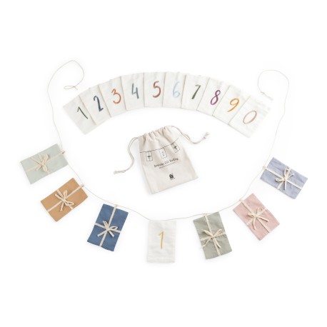Birthday flag bunting- gifts, numbers 0-9