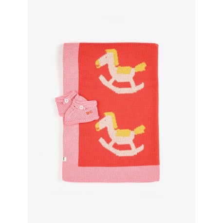 Rocking horse knit gift set