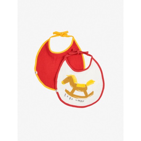 Rocking horse bib set