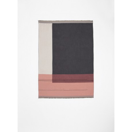 Colour block throw - Rose