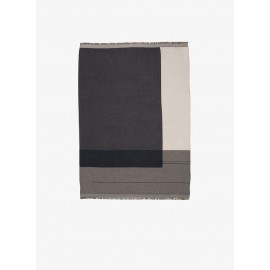 Colour block throw - Grey