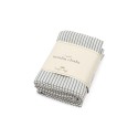 3 pack muslin cloth - Stripe blue