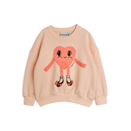 Heart in shoes chenille sweatshirt