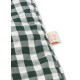 Doll bedding - green check