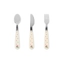 Glitter cutlery - navy dots
