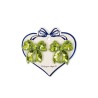 2 pack sequin bow hair clip - green