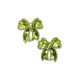 2 pack sequin bow hair clip - green