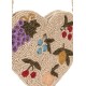 Beaded heart bag - vitamins