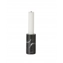 Marble Candleholder black - large