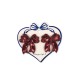 2 pack velvet bow hair clips - Barbados