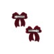 2 pack velvet bow hair clips - Barbados