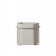 Hexagon pot light grey - large