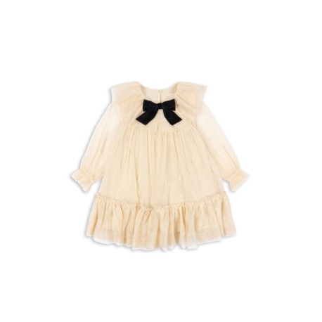 Bow dress - parchment