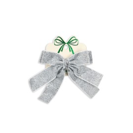 Glitter velvet bow