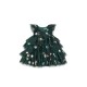 Yvonne festive dress - hunter green