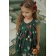 Yvonne festive dress - hunter green