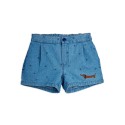 Denim dots shorts