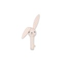 Hand rattle bunny- stripe petite rose