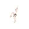 Hand rattle bunny- stripe petite rose