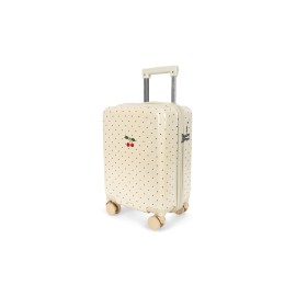Travel suitcase - Navy dots