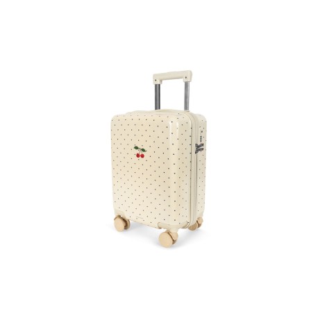 Travel suitcase - Navy dots