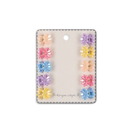 10 pack flower hair clamps