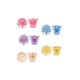 10 pack flower hair clamps