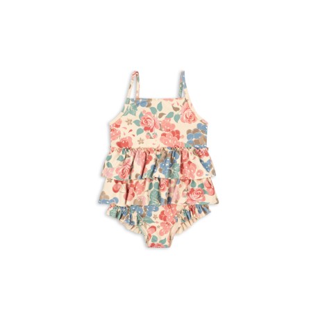 Manuca frill swimsuit - Bloomiegrape