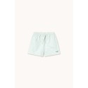 Cyan fine stripes swim trunks