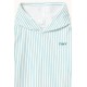 Cyan Fine Stripes Poncho