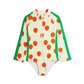 Strawberries long - sleeved swimsuit
