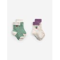 Pixel Sugar beet short socks - 2 pack