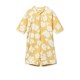 Max swimsuit short sleeves -Flower/lemon yellow