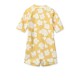 Max swimsuit short sleeves -Flower/lemon yellow