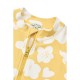 Max swimsuit short sleeves -Flower/lemon yellow