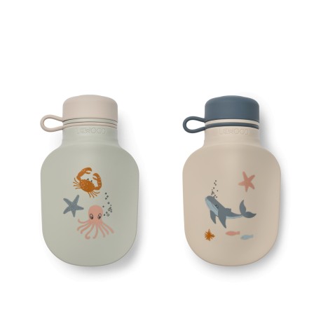 Lizzie Smoothie Bottle - 2 pack -Sea creature