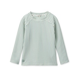 Noah Seersucker swim tee - peppermint sandy
