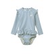 Sille Seersucker baby swimsuit - riverside