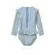 Sille Seersucker baby swimsuit - riverside