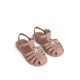 Bre sandals with charms - dark rose