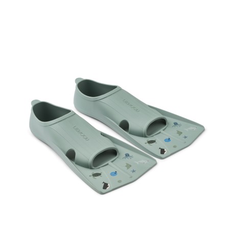 Gustav swim fins - sea peppermint