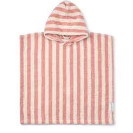 Koi Terry poncho - coral blush