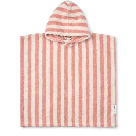 Koi Terry poncho - coral blush