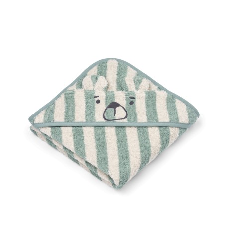 Albert Hooded Baby Towel - Peppermint